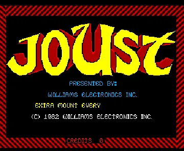 Joust (Solid Red label) screen shot title